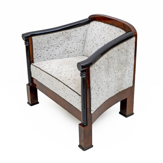 Image 1 of Fauteuils et canapé en acajou Biedermeier du XIXe siècle, Vienne, 1840