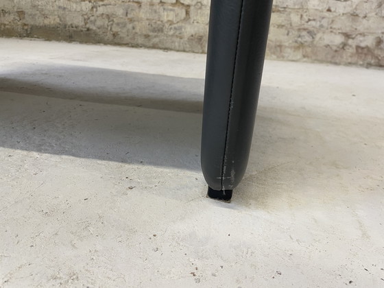 Image 1 of De Sede DS 61 Bank met poef grijs leer vintage