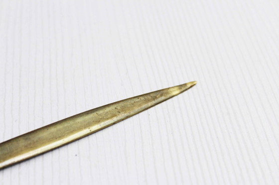Image 1 of Vintage brass letter opener from the 1970s
