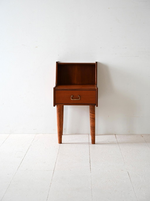 Table de chevet des années 1960 à double plateau