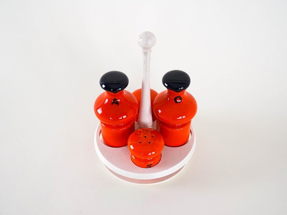 Image 1 of Ceramic spice set, Italian design, 1960s, made in Italy