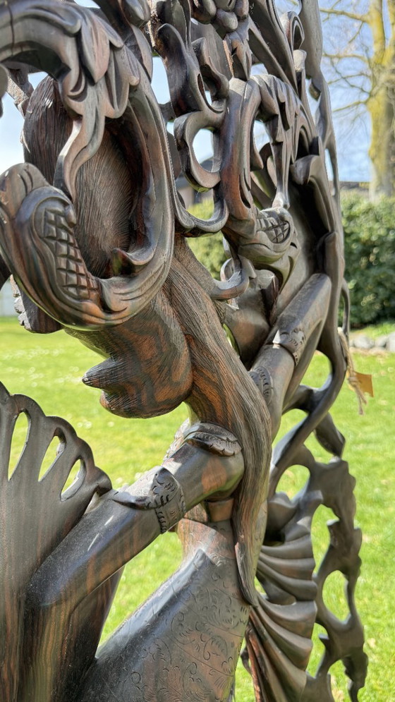 Image 1 of Monumental Balinese Coromandel Statue – 137 cm – Pita Maha Style