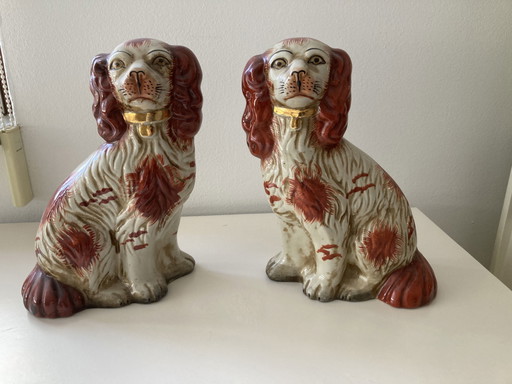 Vintage Steinhunde