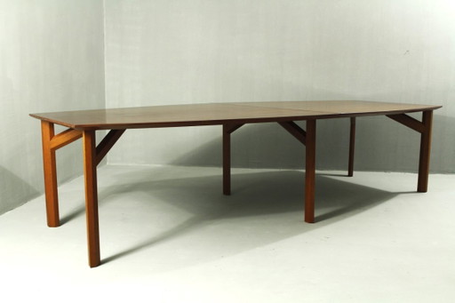 Grande table en teck, Danemark, années 1980
