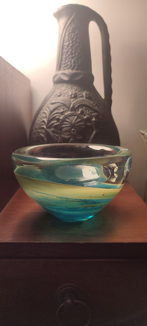 Image 1 of Mdina Glass Bowl, Maltese Art Craft.