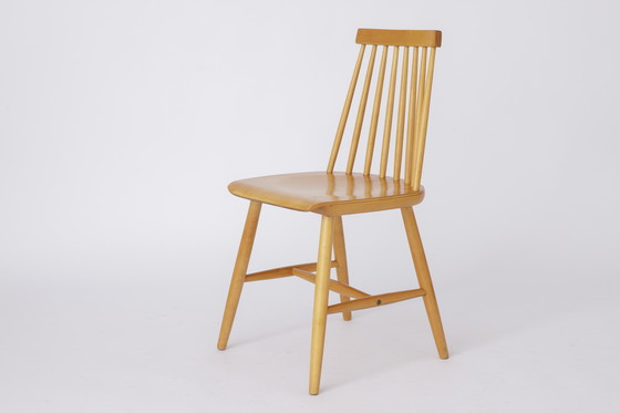 Image 1 of 1 of 2 Yngve Ekström "Pinocchio" Dining Chair – Swedish Beechwood, 1960s Vintage Scandinavian Design