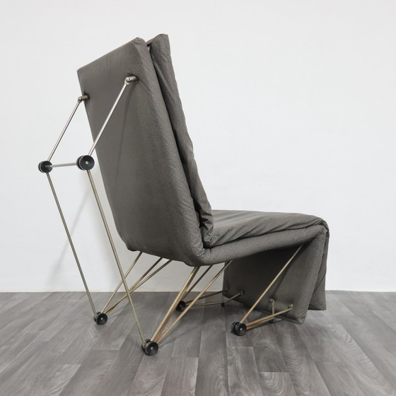 Image 1 of Lounge Chair Poltrona Geometric Design Postmodern Modernariato