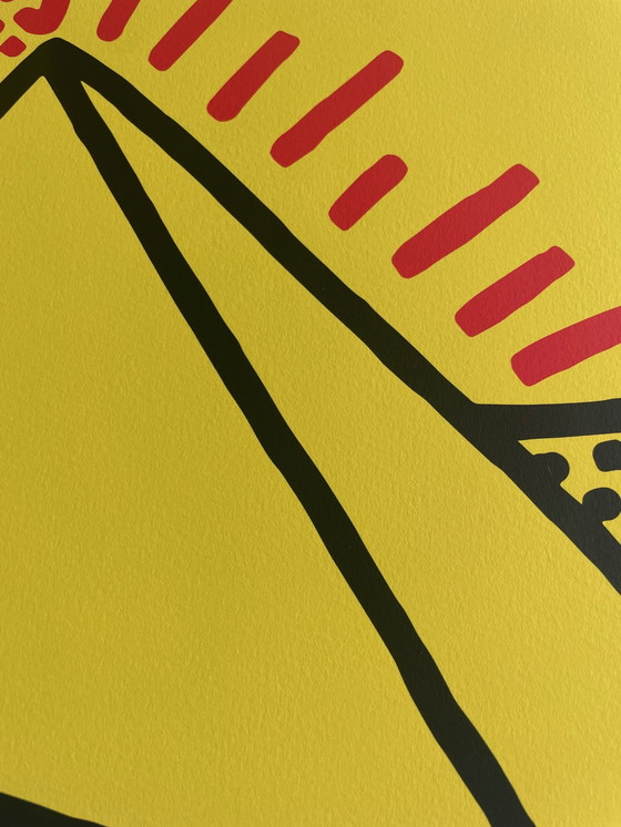 Image 1 of Keith Haring (1958-1990), Sin título, 1984, (Pirámide con ovnis), Copyright Keith Haring Foundation, Licencia de Artestar New