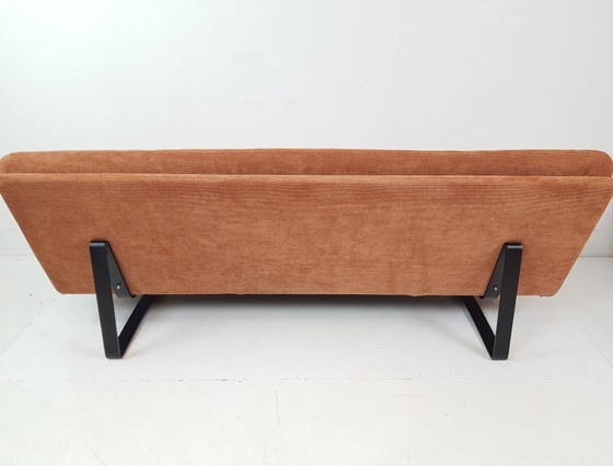 Vintage Artifort Kho Liang Le Sofa Brown New Fabric – 3-5 seaters, Metal, Textile (photo 9 of 9)