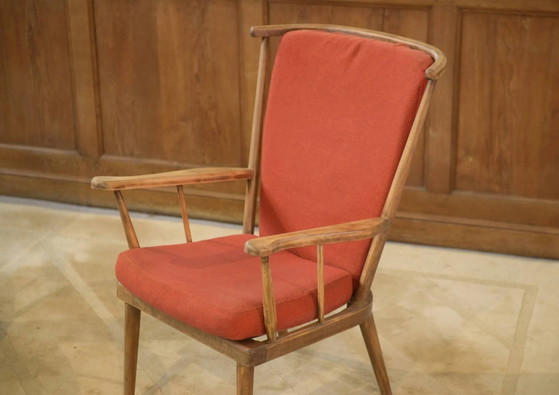 Paire de chaises éventail Baumann années 1960 – Fauteuils, Bois, Vintage (photo 3 of 7)