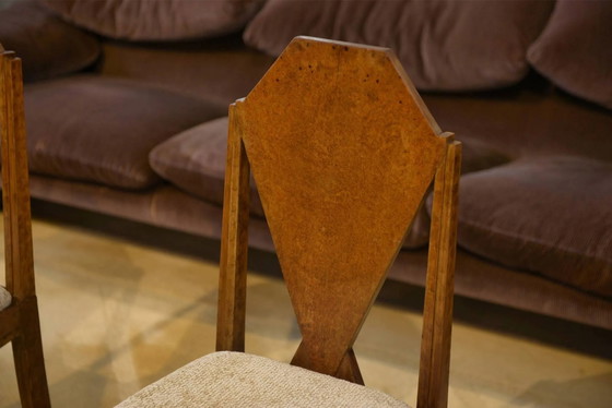 Pair of Art Deco chairs attributed to Baptistin Spade 1930s – Dining chairs (photo 2 of 12)