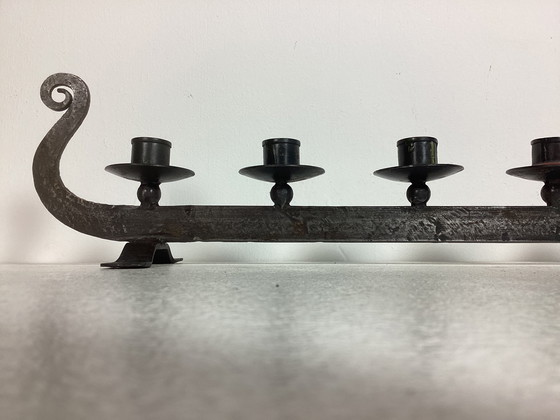 Image 1 of Bougeoir finlandais danois Viking boat vintage sixties