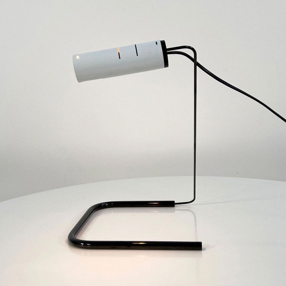 Slalom Desk Lamp by Vico Magistretti for Oluce, 1980s, Metal, Black (photo 7 of 8)