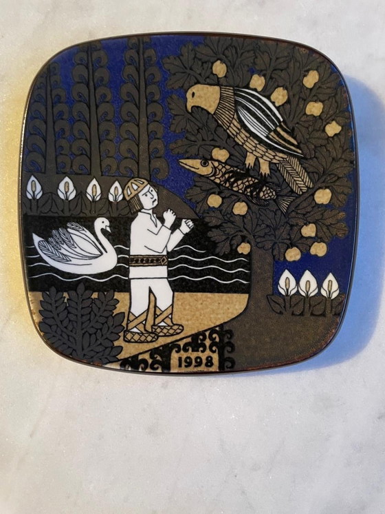 Image 1 of Arabia Kalevala Wall Plates Finlandia 1977-1999