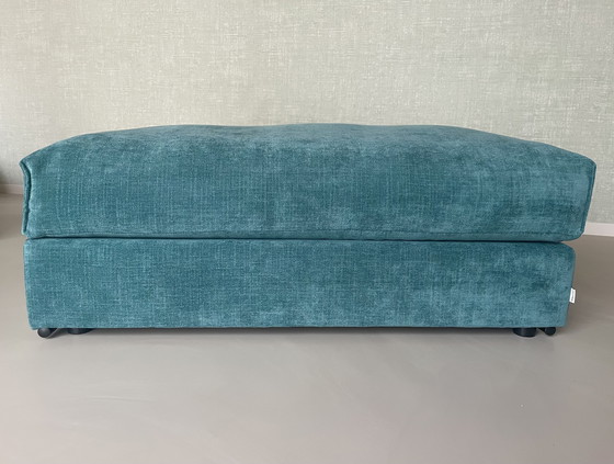 Image 1 of NEW Melchior pouf stool blue/green