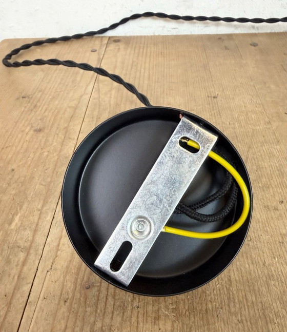 Image 1 of Vintage glazen plafondlamp, jaren 70