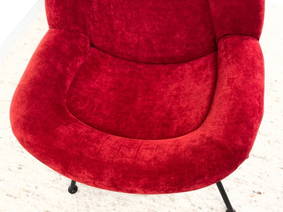 Fauteuils rouges de salon par Fritz Neth pour Correcta, années 1950, lot de 2 – Textile (photo 12 of 20)