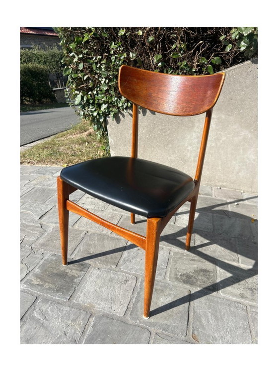 Image 1 of 6x Set di 6 sedie danese di metà secolo moderno di Schionning ed Elgaard