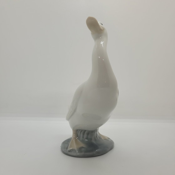 Image 1 of „Gans“-Figur, emailliertes Porzellan, Nao von Lladró, 20. Jahrhundert – Spanien