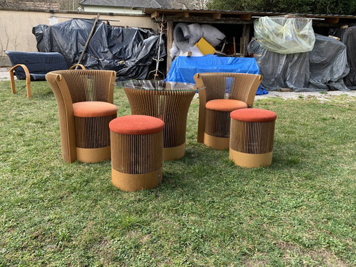 Mid-Century Modern Kartonnen Set, jaren 2000, Set van 5