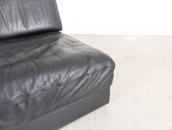 Image 1 of De Sede DS 76/78 Modular Sofa Corner Sofa Design Corner Couch Leather Black