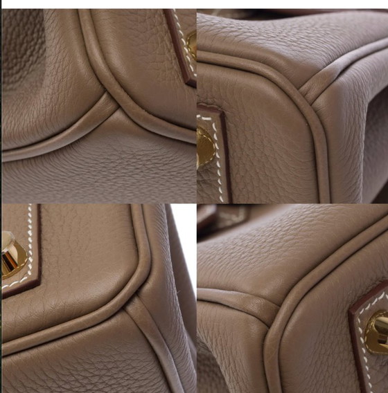 Image 1 of Sac HERMES Birkin 25 en Cuir Étoupe - 103489