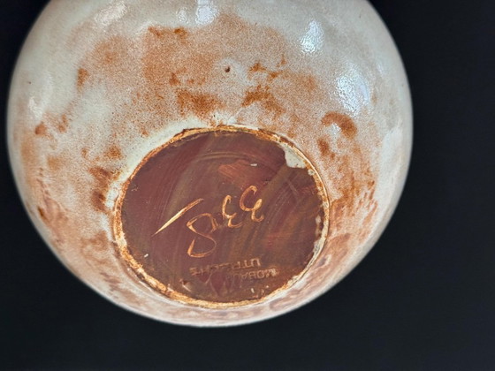 1x Vintage Pink Ceramic 338 Mobach Vase (photo 3 of 5)