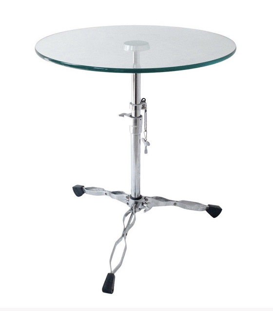 Image 1 of 🥁 Unique design side table | CYMBAL STAND TABLE | 90s