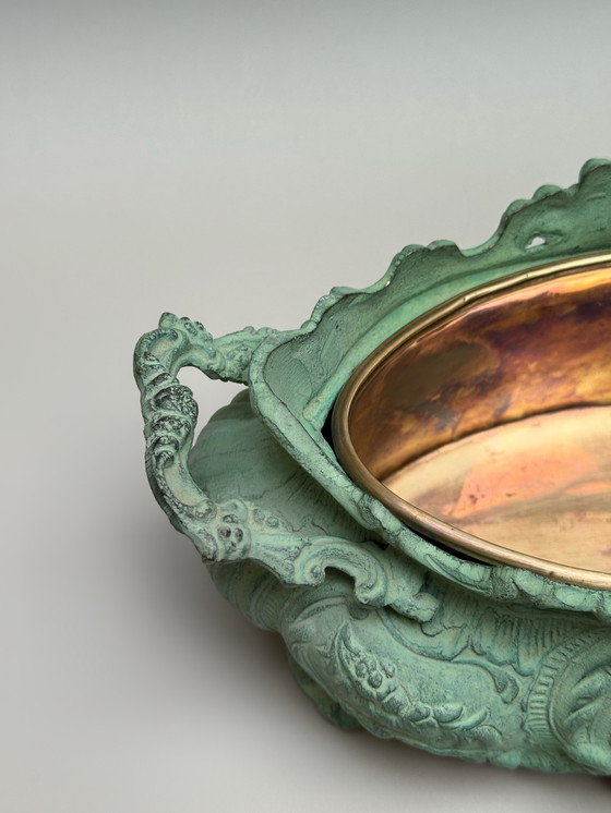 Image 1 of Bronze Jardinière in Rococo Style – Louis XV Influence