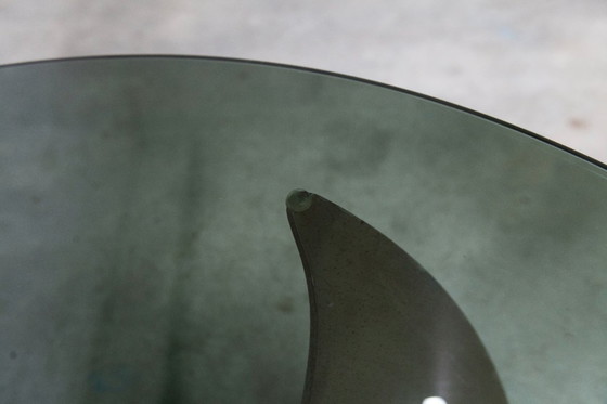 Image 1 of Table basse Propeller K9 design Knut Hesterberg 1960 verre fumé 80cm