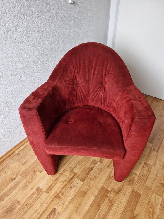 Image 1 of 2 fauteuils Leolux Carabas avec repose-pieds