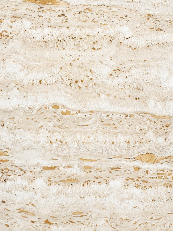 Image 1 of Solid travertine dining table, premium statement piece