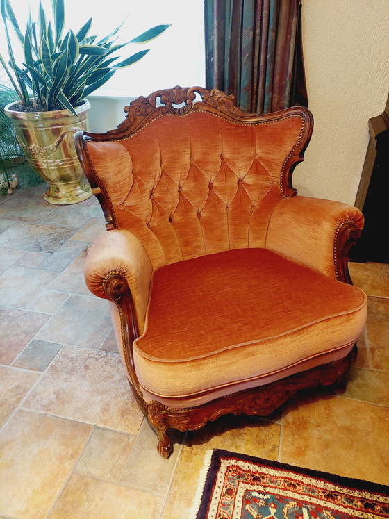 Image 1 of Baroque seating area, three-seater sofa with two armchairs