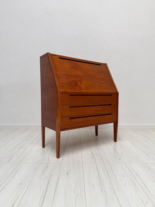 1960s Danish Teak Secretary Desk by Kai Kristiansen for Tørring Møbelfabrik