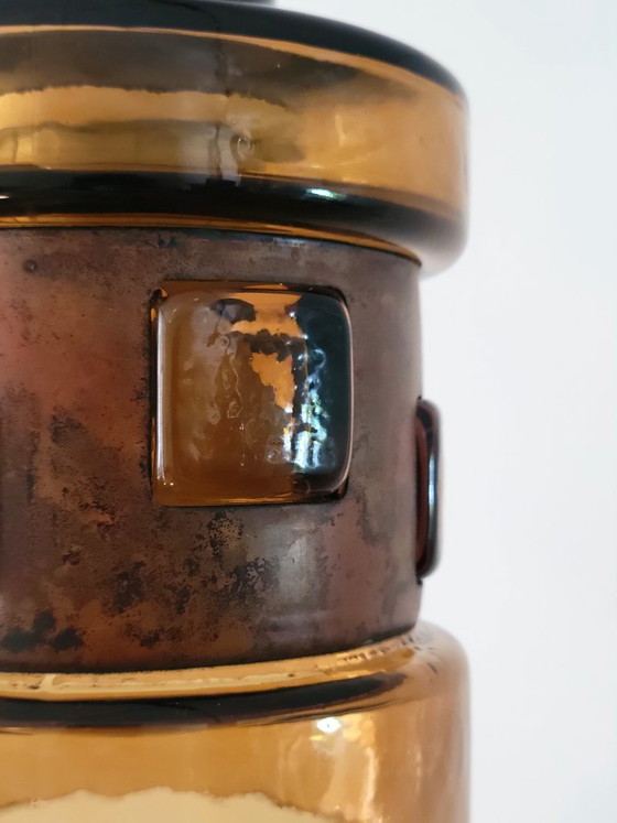 Set aus 2 Pendelleuchten von Victor Bernt für Flygsfors, Schweden, 1960 – Copper, Glass (photo 3 of 8)