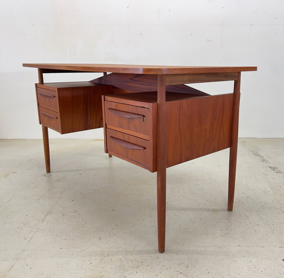 Image 1 of Teak Desk By Gunner Nielsen For Tibergaard