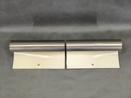 Seltene Bauhaus-Wandleuchten aus Nickel, Tschechoslowakei, 1930er Jahre