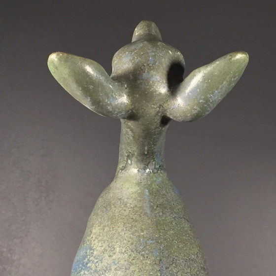 Art Deco Steenwerk Hertenbeeldhouwkunst van Thierry Van Rijswijck voor Roger Guérin, jaren 30 – Ceramic (photo 5 of 16)