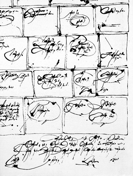 Robert Detheux (1932-2010) Immense painting on canvas from 1984 "Anecdotes without images" 160cm x 120cm