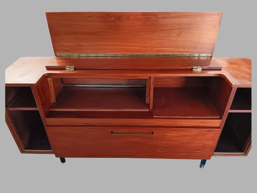 Fristho Teakhouten Audio Dressoir | Omgebouwde Mid-Century kast | Jaren 60