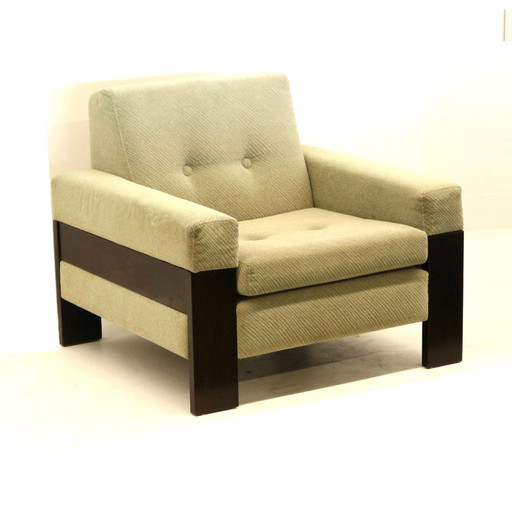 Brutalistischer Vintage-Sessel 1960er 1970er Jahre Midcentury Design