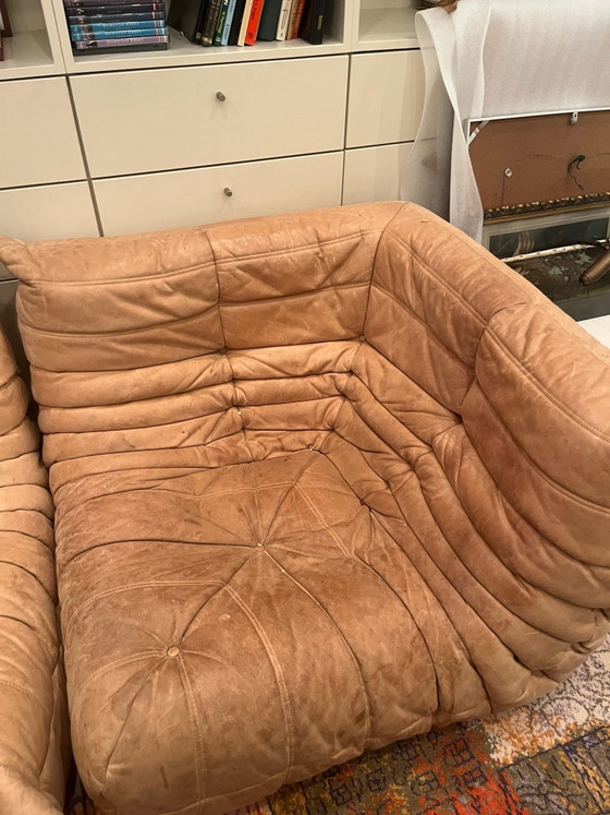 Set divano Ligne Roset Togo – Divani 3 posti, Pelle (photo 4 of 8)