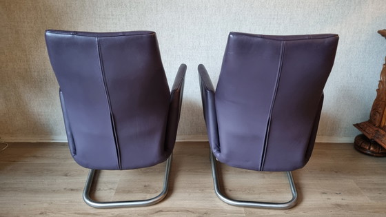 Image 1 of Sillas con estructura tubular en cuero