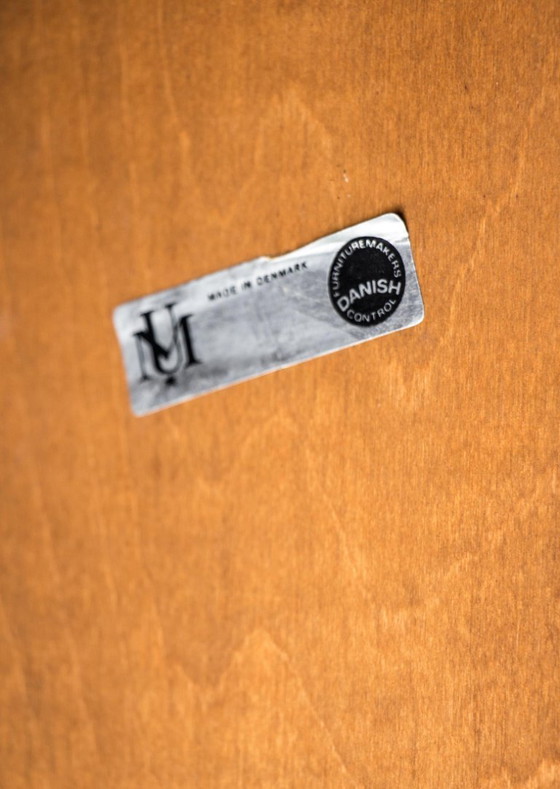 Image 1 of Großer, ausziehbarer dänischer Teakholz-Esstisch, 1960 von Johannes Andersen für Uldum Møbelfabrik.