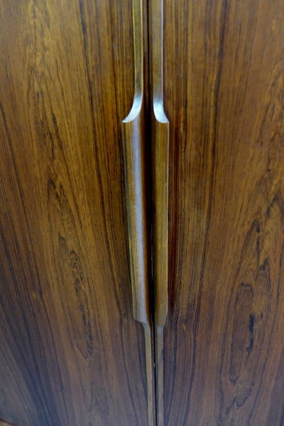 Image 1 of Beautiful vintage mid-century Fristho highboard wall cabinet