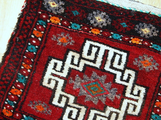 Image 1 of Handmade vintage Turkish Anatolian bag 1.1' x 1.1' (34cm x 34cm) 1970 - 1C365