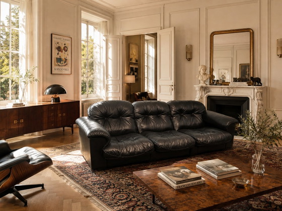 De Sede 101 3-Seater Sofa - “James Bond” - Vintage Icon – 3-5 seaters, Leather (photo 4 of 5)