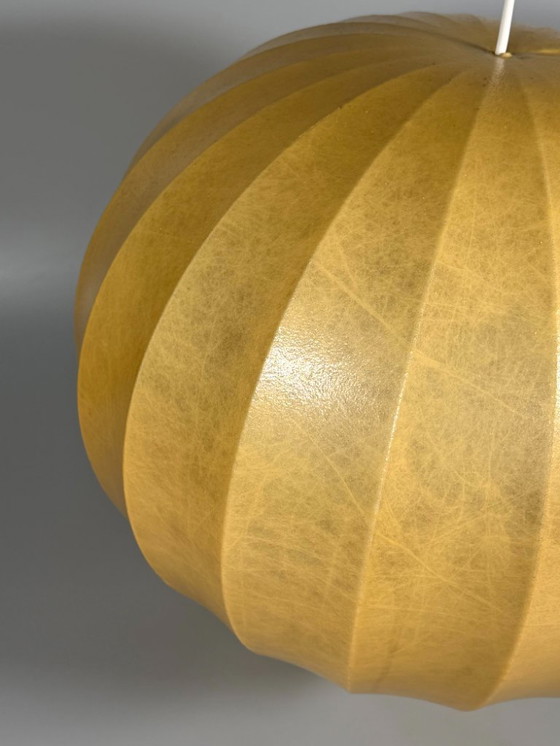 Image 1 of Lampada da soffitto anni '60/'70, lampada a globo "Moon", Goldkant Leuchten Cocoon Design