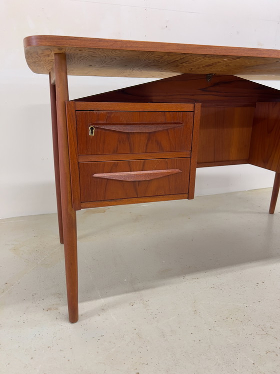 Image 1 of Teak Desk By Gunner Nielsen For Tibergaard