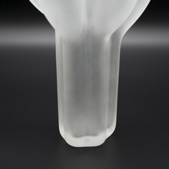 Image 1 of Rare Tapio Wirkkala Rosenthal Sculptural Design Satin Glass Vase Duo Model 470